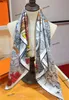 Twill Silk Scarf Women Field Bloemen en planten afdrukken vierkante sjaals mode veelzijdige wrap vrouwelijke foulard grote hijab sjaal nek