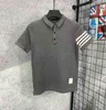 Summer Mens Designer Tshirts Loose Polo Shirts Fashion Brands Brown Topps Men039S Thom Casual Shirts Luxury Clothing Street SHO2787197