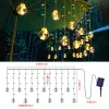 Decorazioni a LED Light Solar Outdoor Waterproof Fairy Garland Vota Terrena a bottiglia Light Light Christmas Party Lampada per decorazioni da giardino