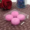 Bougies 4 PCS Pink Floating Cougies non parfumées Disques de cire sans goutte Mini pour centres de table