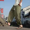 Herrenhosen Bambusmuster Sommer Seiden Hippie Boho Baggy Harem für Männer Frauen Yoga Streetwear-Hosen plus M-Xxxxxl
