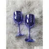 Vinglas 2 X Champagne Party Wedding Drinkware Drink Cup Electropated Cups Cocktails Goblet Drop Delivery Home Garden Kitchen D DH217