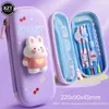 INS Custodia a matita di grande capacità Custodia Penna cartone animato grave matita Multifunzione per ragazze Boy Kids School Stationery Pencil Box 240423