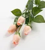 Dekorativa blommor 10-pack konstgjord verklig touch rosen fuktgivande knopp falsk heminredning bröllopsfest evenemang blommor arrangemang bukett