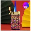 Debang Chinese Style Dragon Model Double Flame Jet Torch Without Gas Lighter