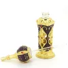 wholesale 12ML Diamond Shaped Glass Travel Perfume Bottle Refillable Essential Oil Mini Sprayer Decorative Cosmetic Container ZZ