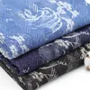 50cm/peça Pinheiro azul jacquard Denim Clothing Tecido