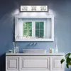 ZUZITO 6 Lights Bathroom Vanity Light LED Crystal Vanity Lighting Over Mirror White Light (6000K) - Elegant and Modern Fixture for Brightening Your Space
