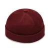 Banie / Caps de crâne 2022 Vente chaude Coton Skullies Skullies CAP BEAIE HAPELLES Femmes Hip Hop Chapeaux d'été Vintage Mens Solid Color Street Dome CHATS D240429