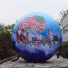 6m Dia (20 Fuß) Weihnachtsfestballon im Freien mit LED -Streifen und Gebläse für die Weihnachtsdekoration der Nachtclub Stage