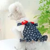 Vêtements pour chiens robe denim robe de animal de compagnie floral chiot chat jupe jeans vêtements à capuche robes de chemise pour petits chiens Chiwawa yorkie