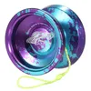 LESHARE Yoyo Ball Aluminum String Trick YoYo Balls Competitive Yo Gift with Bearing Strings and Gloves Classic Toys 240429