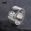 Bandringe Sterling Silber 925 Ring Womens Classic Round Exquisite Schmuck Jubiläum Geschenk Vintage Spider Design Ring Großhandel Q240427