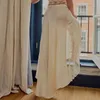 Röcke Frauen Midi Rock Low Taille Patchwork Spitzen -Satin mit Blumen -Vintage Sommer