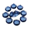 Speicherflaschen 500pcs 5g/5ml leer klare Royalblau -Jars Diamant -förmige kosmetische Proben Topf mit Deckel nachfüllbarer Kosmetikcreme
