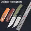 High Quality Custom D2 Blade Outdoor Folding Knife G10 Handle Camping Survival Tool Knife