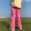 Pantalon masculin couleur solide des femmes pantalon de survêtement surdimension
