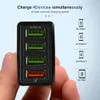 FAST 4 USB Multi Port Travel Charger mit schnellem Lade -QC 3.0