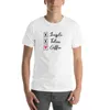 Herrpolos singel tagna kaffe t-shirt överdimensionerade pojkar vita tunga vikter herrar grafiska t-shirts roliga