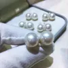 Orecchini per borchie Naturale Affascinante One pezzi bianchi 12-13 mm South Mare Round Pearls Fine Jewelryjewelry Making