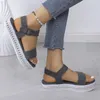 Chaussures habillées 2024women's Sandals Summer Plateforme de loisirs plats confortables et à bas prix à bas prix