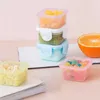 Bento Boîtes 4pcs / Set 60 ml DISSING BOX CRISPER CLAGE GRADE ÉPÉRISÉ Scellé Boîte d'aliments pour animaux de compagnie Boîte de rangement des aliments pour bébé