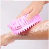 Pincel de silicona suave Baño de lavado de lavado de la piel exfoliante para la piel para la cabeza del baño para el bebé del bebé.