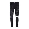 Cashew Purple Jeans Mens Fashion Embroidered Jean 2024 Letter Demin Trendy Skinny Fashion Amiirii 0JRZ