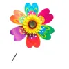 Decoraties 1 pc zonnebloem/vlinder windmolen Pinwheel kleurrijke pailletten windmolen draagt camping picknick home tuin decoratie