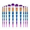 Ben spazzole per trucco 10pcs Diamond Set Foundation Concealer Concealer Blush Eye Lip Face Make Up Cosmetic Tool