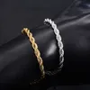 Kettenmänner Edelstahl Seilkettenarmband für Frauen Handarmknochen Gold/Silber Farbe Fuß -Knöchel -Kochchen -Schmuckzubehör DIY Geschenk