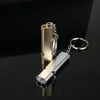 Aluminum Whistle Outdoors High Decibel Portable Keychain Whistle Hiking Camping Survival Emergency Multifunction Team Sport Tool