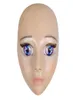 2019 Nuova anime Girl Mask Mask Cosplay Crossresser Crossdresser Latex Beying Blue Eyes Cine, Maschera per il viso femminile 5171894