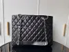 10A Luxury Designer Bag GST Bag toppklass Caviar Cow Leather Classic Quilted Plaid Metal Chain Shoulder Bag Women's Shopping Vintage CH