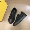 Modemän designer sneakers skor brev tryckta designer tränare tjocka sole streetwear spets upp svart vit lyxiga män sneakers casual skor