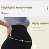 Women's Leggings Lightweight Belly Support Maternity Yoga Legging Pants Seamless Soft Stretchy Black