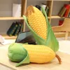 1 pk 45/55cm Simulatie 3D Corn Plush Toys Creative Lifelike Plants Gevulde kussen Kids Doll verjaardagscadeau voor meisjes 240426