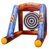 3MLX2MWX2.5MH (10x6.5x8,2ft) Jeux de plein air compétiment interactif Axe gonflable lancers jeux Carnival Sports Athletic Target Shoot Thing Toss Dart Sticky Cage