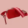 Designer roze crossbody tas snapshot tas camera schoudertassen dames handtassen roze cross body riem portemonnee tas