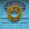 Decorative Flowers 40CM Spring Berry Garland Rattan Wreath Artificial Flower Door Hang Easter Home Shopping Mall Wedding Decoration