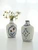 Vaser självgjorda dubbelsidiga handmålade konstnärliga befruktningar keramisk vas nordisk vardagsrumsdekoration