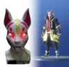 Kitsune Fortniter Maske Drift Fox mit LED Light Battle Royale Full Face Halloween Party Maske Verkauf Kostüm Cool Mask8525883