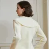 Women's Knits Beige Knit Cardigan For Women Sweater Coat Advanced Design Sense Large V-Neck Elegant And Unique Slim Fit Tops Autumn Winter