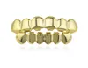 Hip Hop Gold Teeths Grillz Top Bottom Grills Mouth dentaire Punk Dentans Cosplay Party Toot Tooth Jielry Gift 3829770