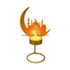 Titulares de vela Eid Mubarak Decorações do castelo da lua para o castelo de mesa Centerpieces Candlestick Candlestand Ramadan Holiday Party Drop Dhx58