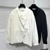 Herrenanzüge PFNW Frühling Original Dark Fleuled Nähen chinesische China-Chic-Button Up Jacke Tide Mode Nischen Top 12p1306