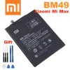 ACCESSOIRES XIAO MI 100% ORIGINAL BM49 4760MAH Batterie pour xiaomi mi max BM49 Batteries de remplacement de téléphone de haute qualité