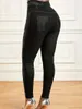 Женские брюки Capris Женщины плюс размер 1xl-5xl Высокий ждал жесткие брюки против джинсовых джинсов Случайные трусы и Pantsl240429