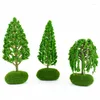 Fiori decorativi scenari artificiali salice verde salice in miniatura fiore fata casa decorazione micro paesaggio accessori fai -da -te