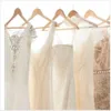 Längd juvel Applique Tea White Mother of the Bride med Wrap Elegant New Special OCN Vintage Evening Dresses